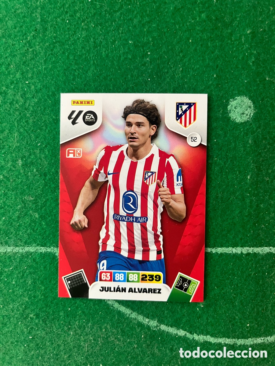 Cromos de f&uacute;tbol: 52 JULI&Aacute;N ALVAREZ ATL&Eacute;TICO DE MADRID ADRENALYN 2025 2026 PANINI