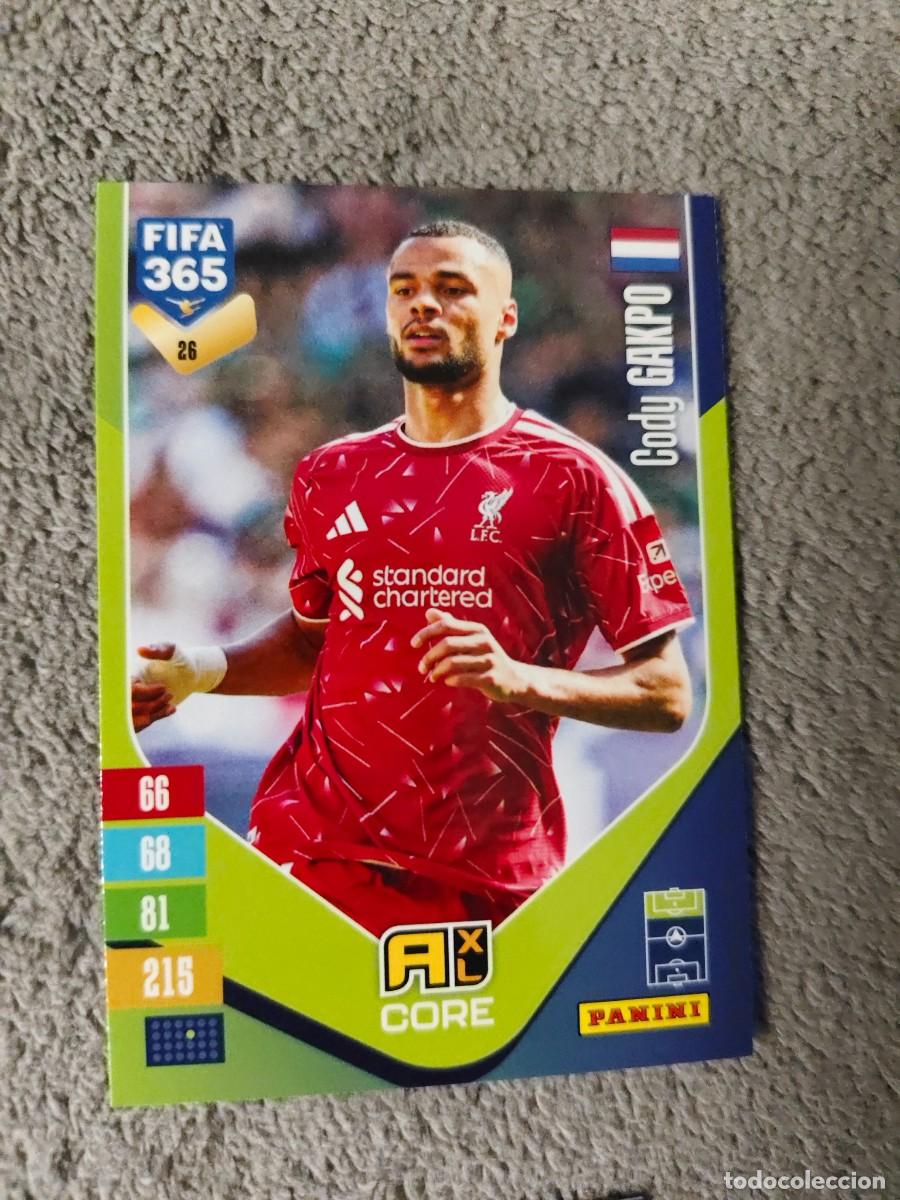 Cromos de f&uacute;tbol: 26 365 ADRENALYN 26 27 CODY GAKPO LIVERPOOL BASE CARD CORE 2026 2027 FIFA PANINI AAV