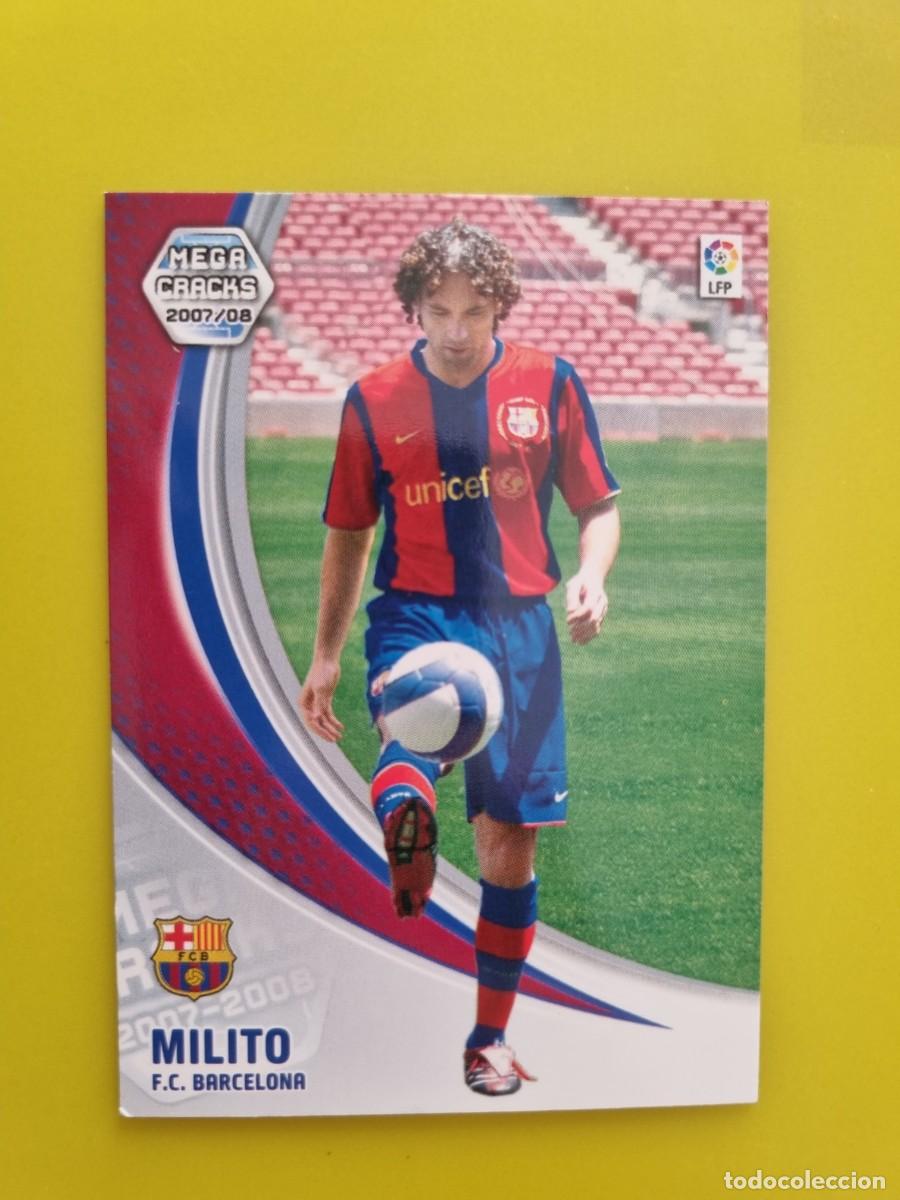 Fu&szlig;ball-Sticker: CROMO FUTBOL MEGACRACKS 463 MILITO FC BARCELONA FICHAJE 07 08 2007 2008 AR1026