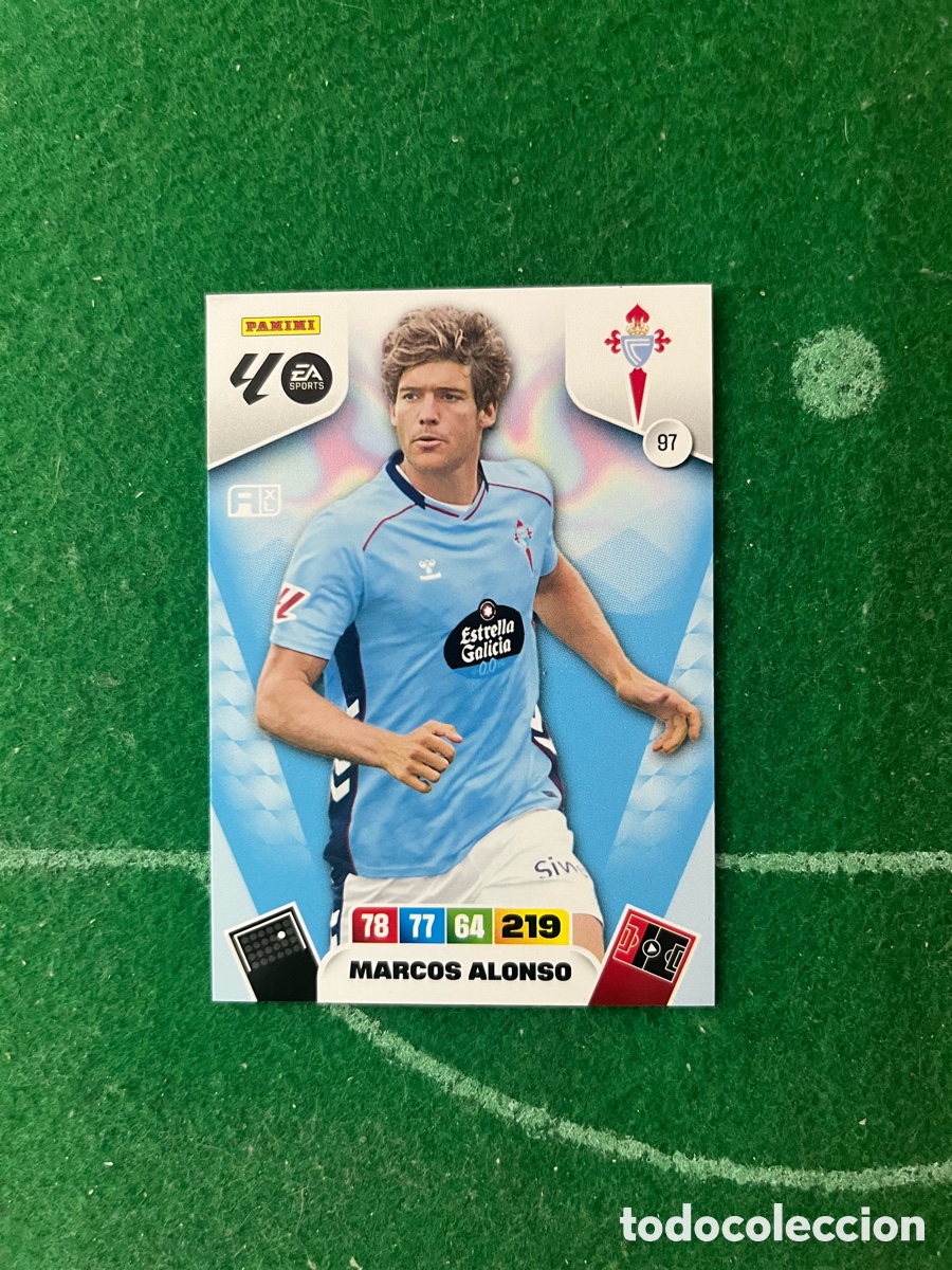 Cromos de f&uacute;tbol: 97 MARCOS ALONSO CELTA DE VIGO ADRENALYN 2025 2026 PANINI