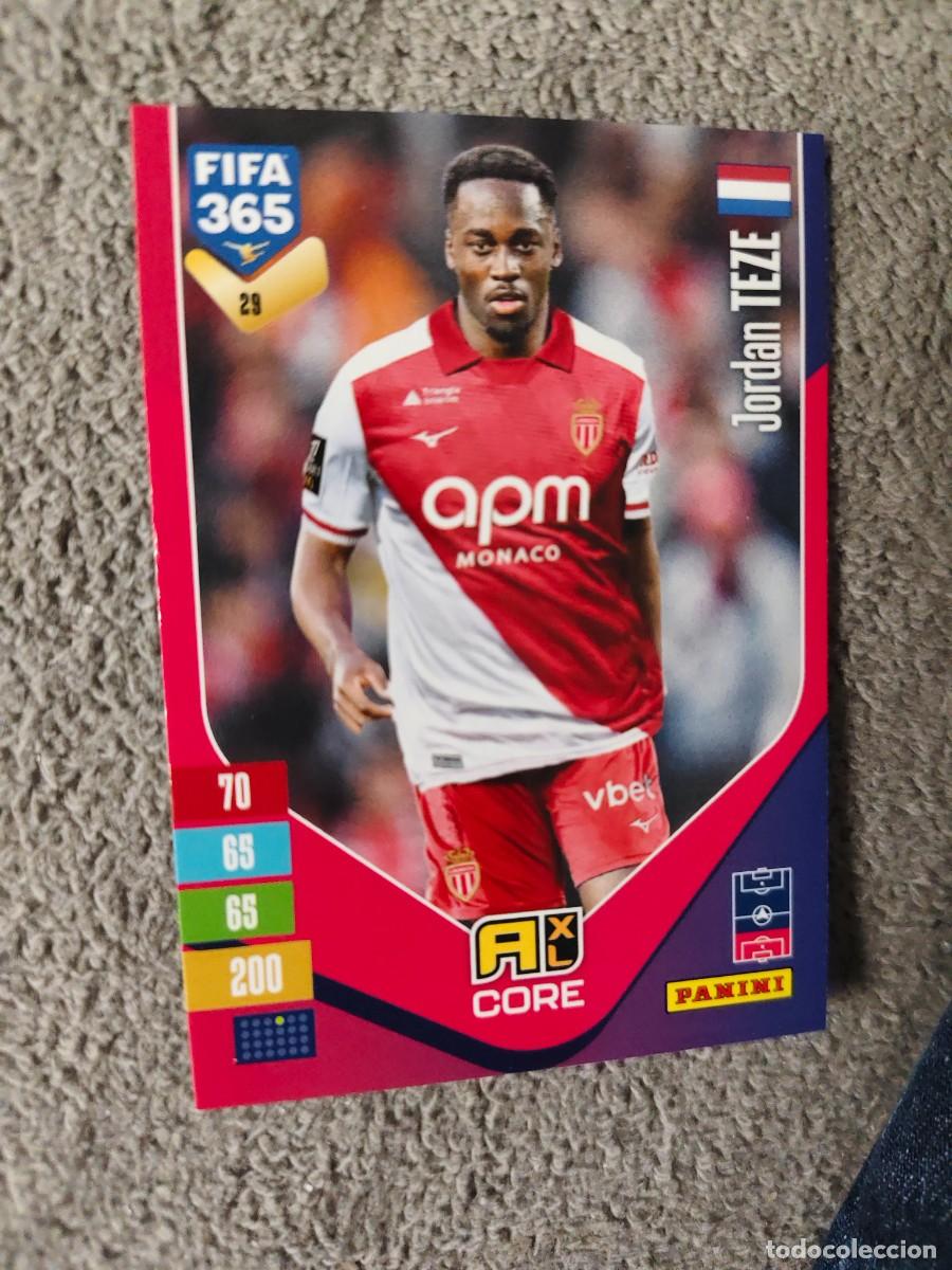 Cromos de f&uacute;tbol: 29 365 ADRENALYN 26 27 JORDAN TEZE AS MONACO BASE CARD CORE 2026 2027 FIFA PANINI AAV