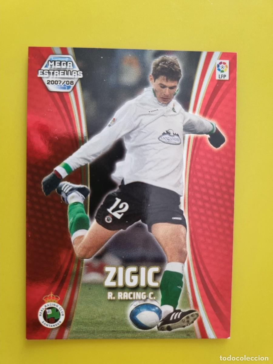 Fu&szlig;ball-Sticker: CROMO FUTBOL MEGACRACKS 385 ZIGIC RACING SANTANDER MEGA ESTRELLAS 07 08 2007 2008 AR1026