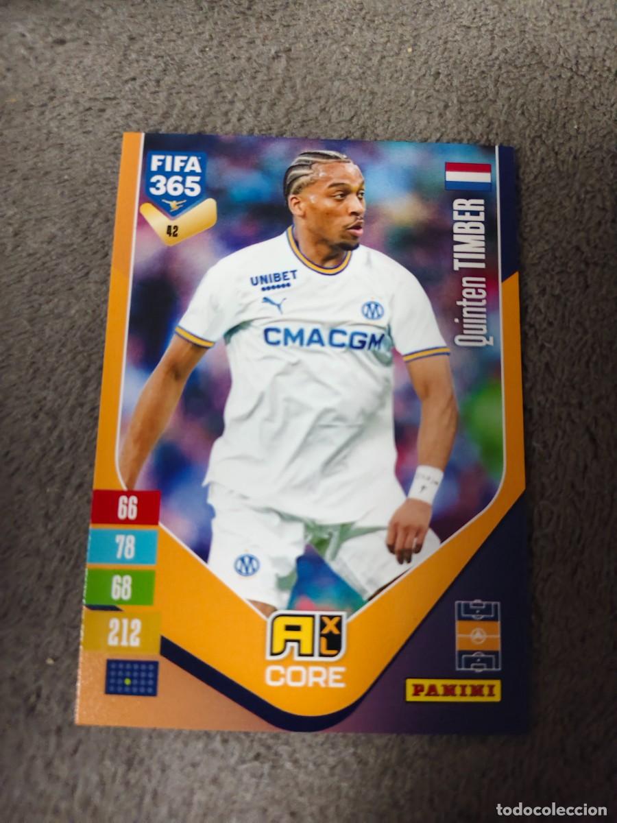 Fu&szlig;ball-Sticker: 42 365 ADRENALYN 26 27 QUINTEN TIMBER OLYMPIQUE MARSELLA BASE CARD CORE 2026 2027 FIFA PANINI AAV