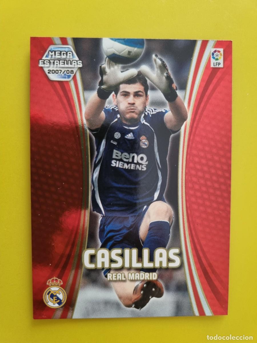 Fu&szlig;ball-Sticker: CROMO FUTBOL MEGACRACKS 361 CASILLAS REAL MADRID MEGA ESTRELLAS 07 08 2007 2008 AR1026