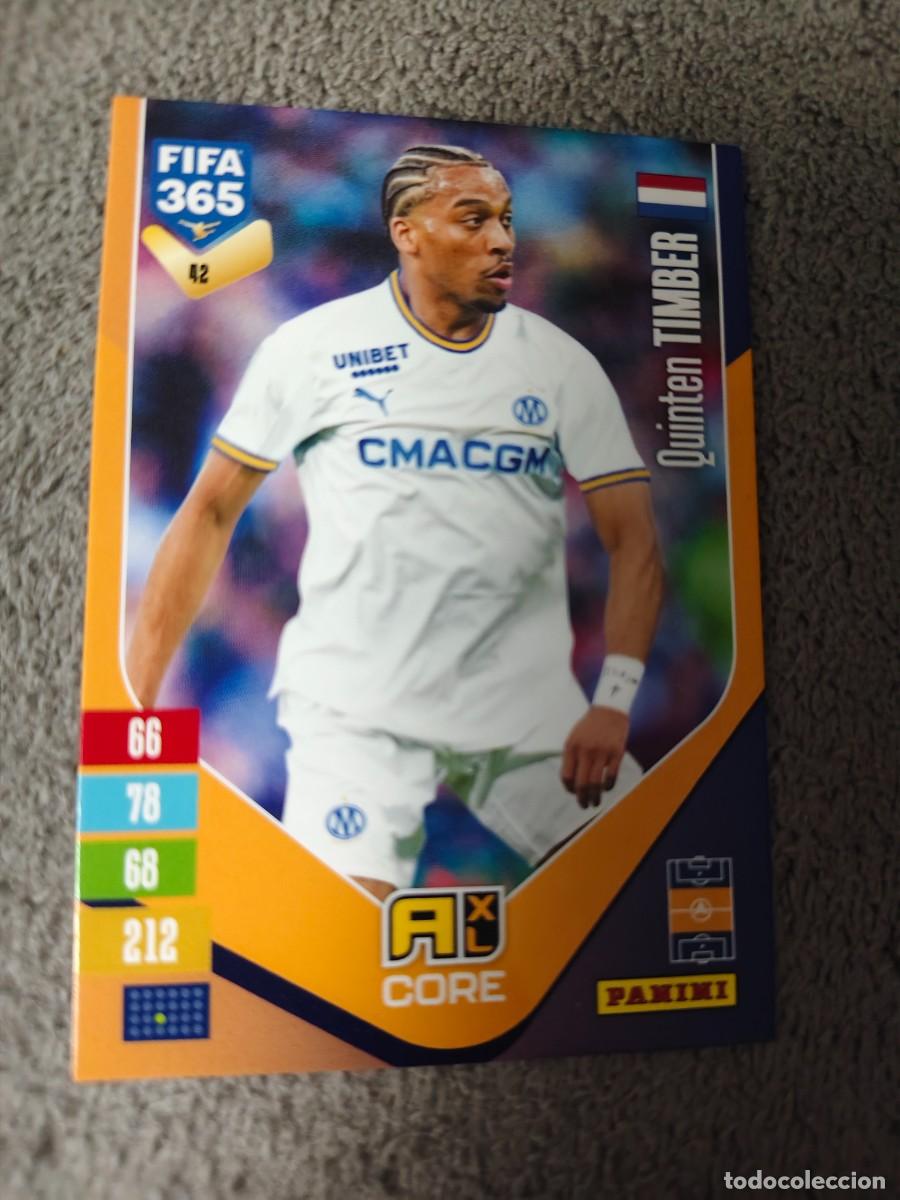 Fu&szlig;ball-Sticker: 42 365 ADRENALYN 26 27 QUINTEN TIMBER OLYMPIQUE MARSELLA BASE CARD CORE 2026 2027 FIFA PANINI AAV