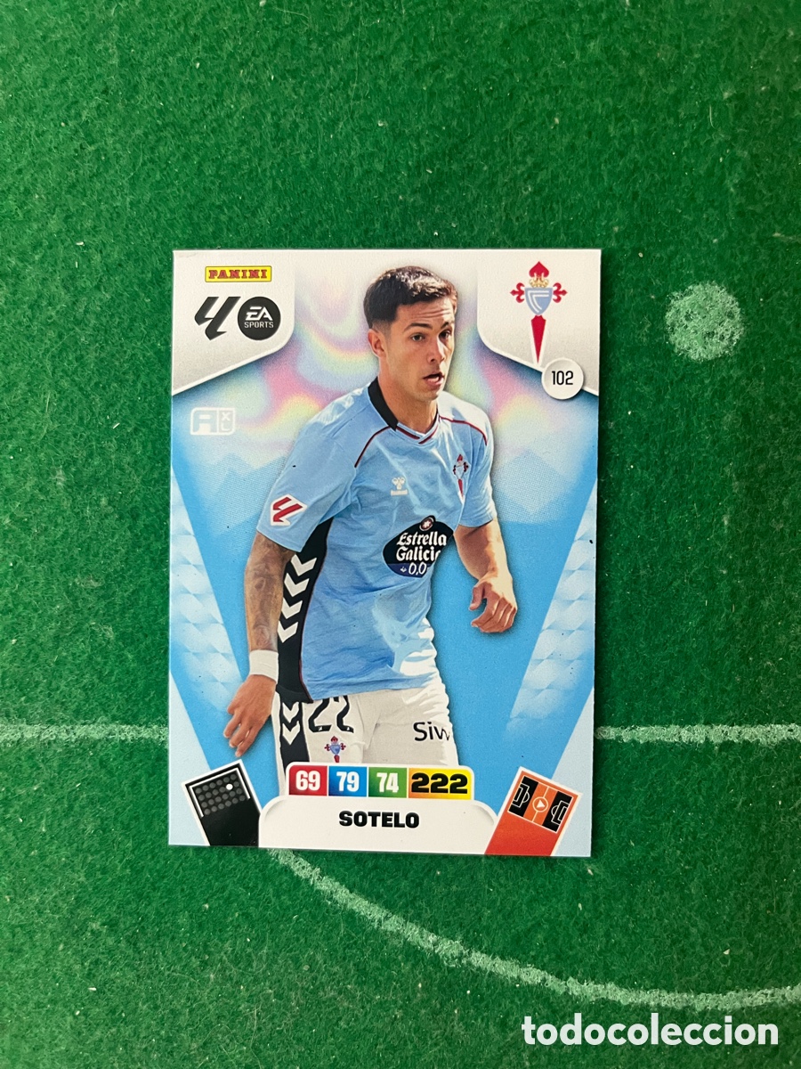 Cromos de f&uacute;tbol: 102 SOTELO CELTA DE VIGO ADRENALYN 2025 2026 PANINI