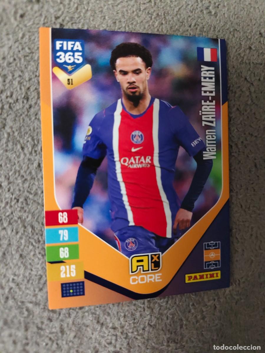 Cromos de f&uacute;tbol: 51 365 ADRENALYN 26 27 ZA&Iuml;RE-EMERY PARIS SAINT-GERMAIN BASE CARD CORE 2026 2027 FIFA PANINI AAV