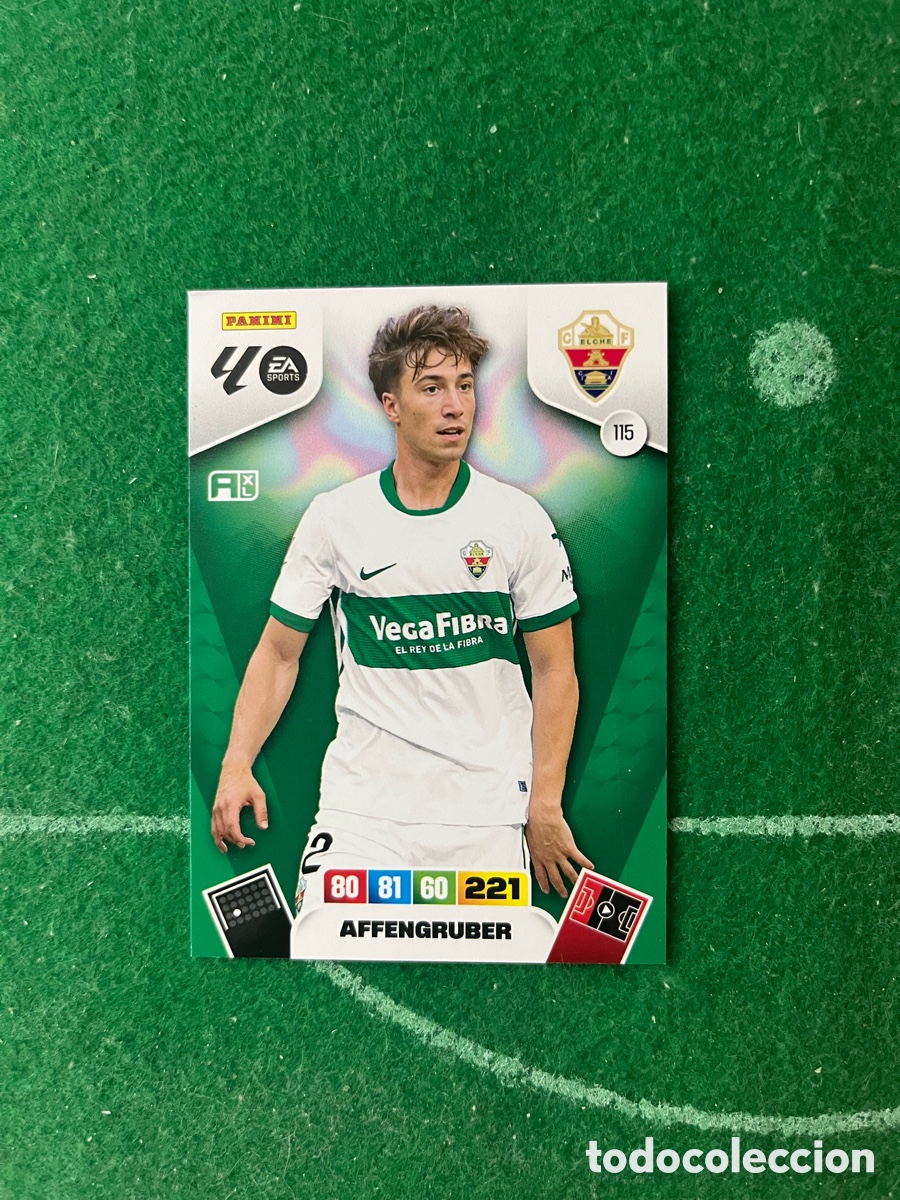 Cromos de f&uacute;tbol: 115 AFFENGRUBER ELCHE ADRENALYN 2025 2026 PANINI
