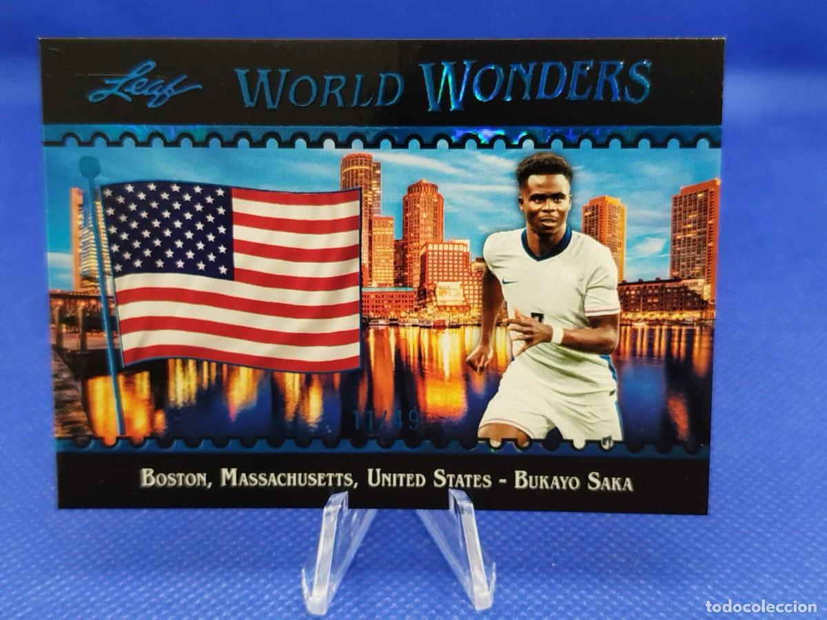Cromos de f&uacute;tbol: /49 BLUE #1 BUKAYO SAKA ENGLAND 2026 LEAF WORLD WONDERS SOCCER SET &ldquo;FIFA WORLD CUP&rdquo;