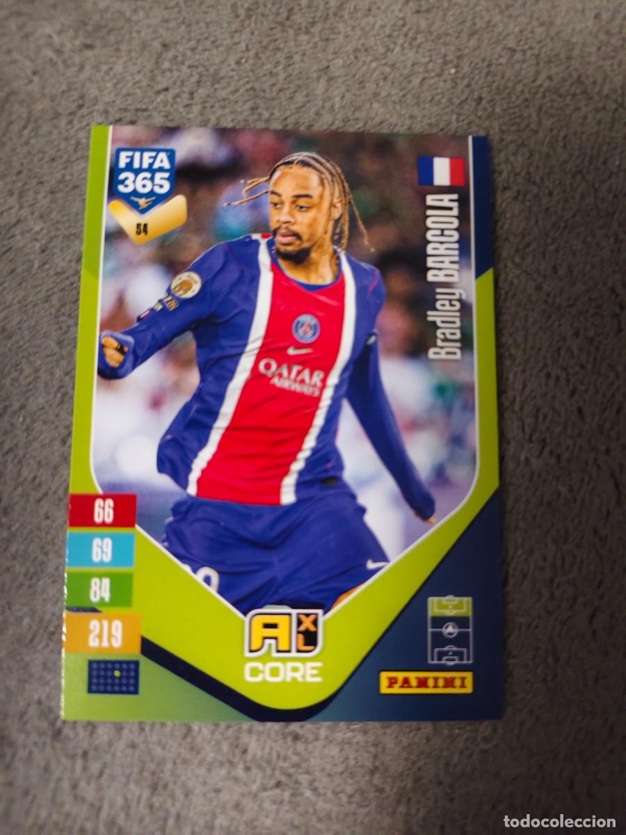 Cromos de f&uacute;tbol: 54 365 ADRENALYN 26 27 BRADLEY BARCOLA PARIS SAINT-GERMAIN BASE CARD CORE 2026 2027 FIFA PANINI AAV
