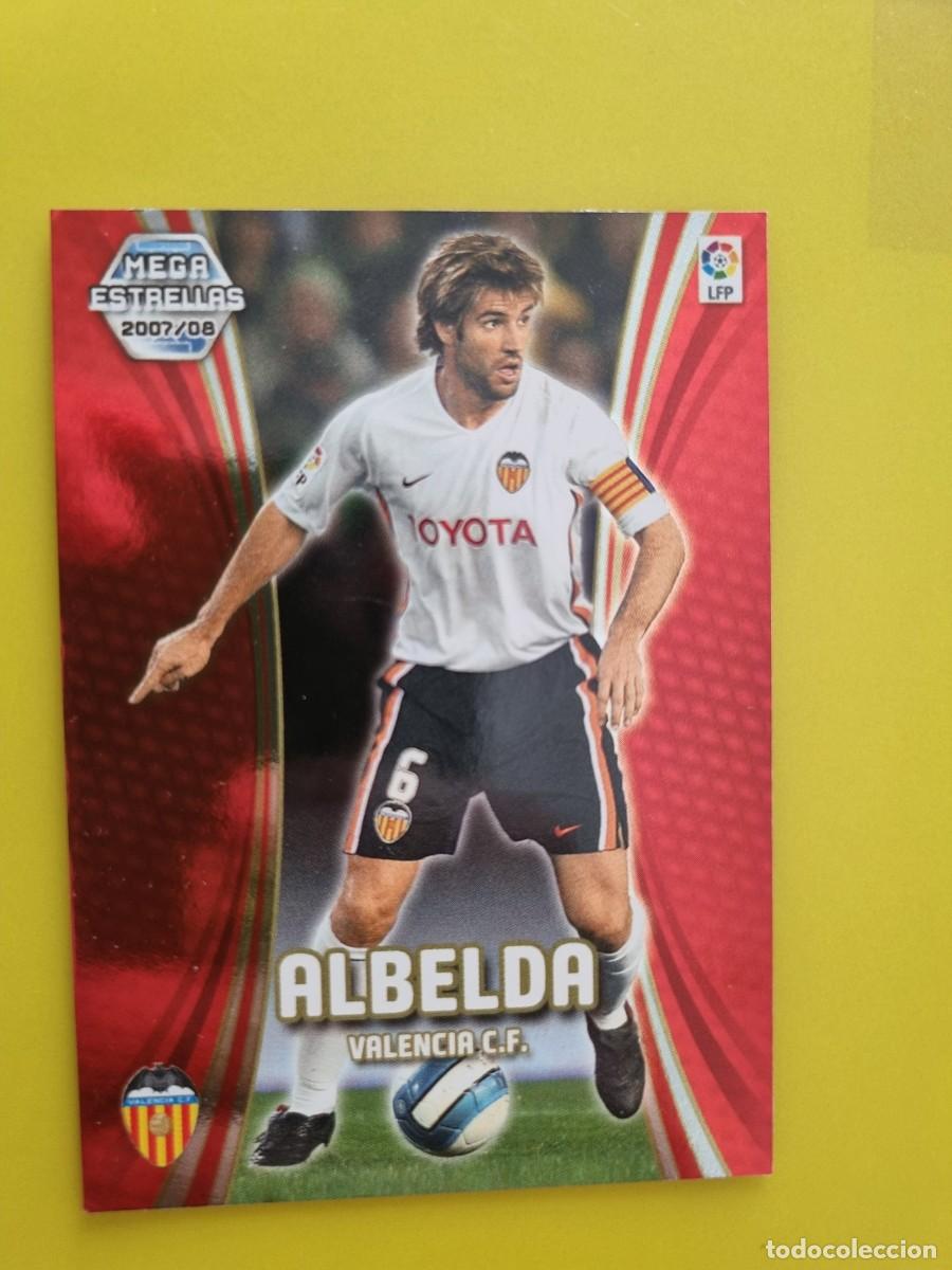 Cromos de f&uacute;tbol: CROMO FUTBOL MEGACRACKS 370 ALBELDA VALENCIA MEGA ESTRELLAS 07 08 2007 2008 AR1026