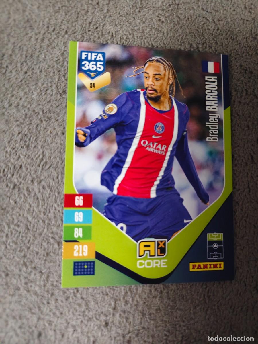 Cromos de f&uacute;tbol: 54 365 ADRENALYN 26 27 BRADLEY BARCOLA PARIS SAINT-GERMAIN BASE CARD CORE 2026 2027 FIFA PANINI AAV