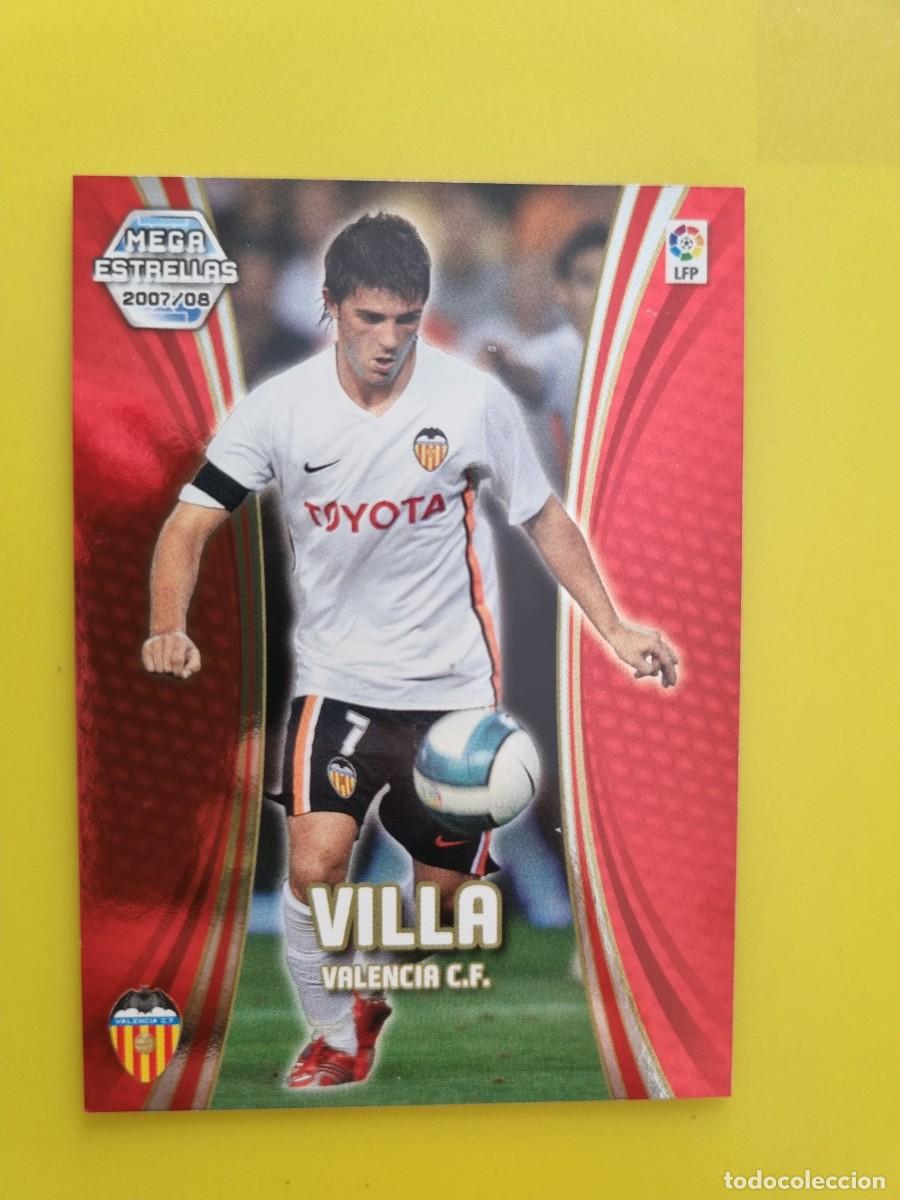 Football Stickers: CROMO FUTBOL MEGACRACKS 379 VILLA VALENCIA MEGA ESTRELLAS 07 08 2007 2008 AR1026