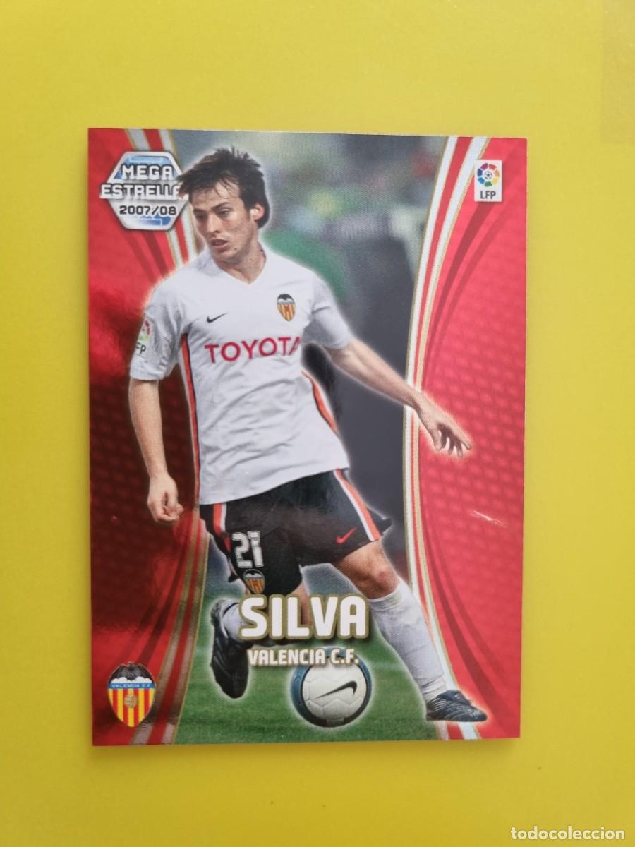 Football Stickers: CROMO FUTBOL MEGACRACKS 377 SILVA VALENCIA MEGA ESTRELLAS 07 08 2007 2008 AR1026