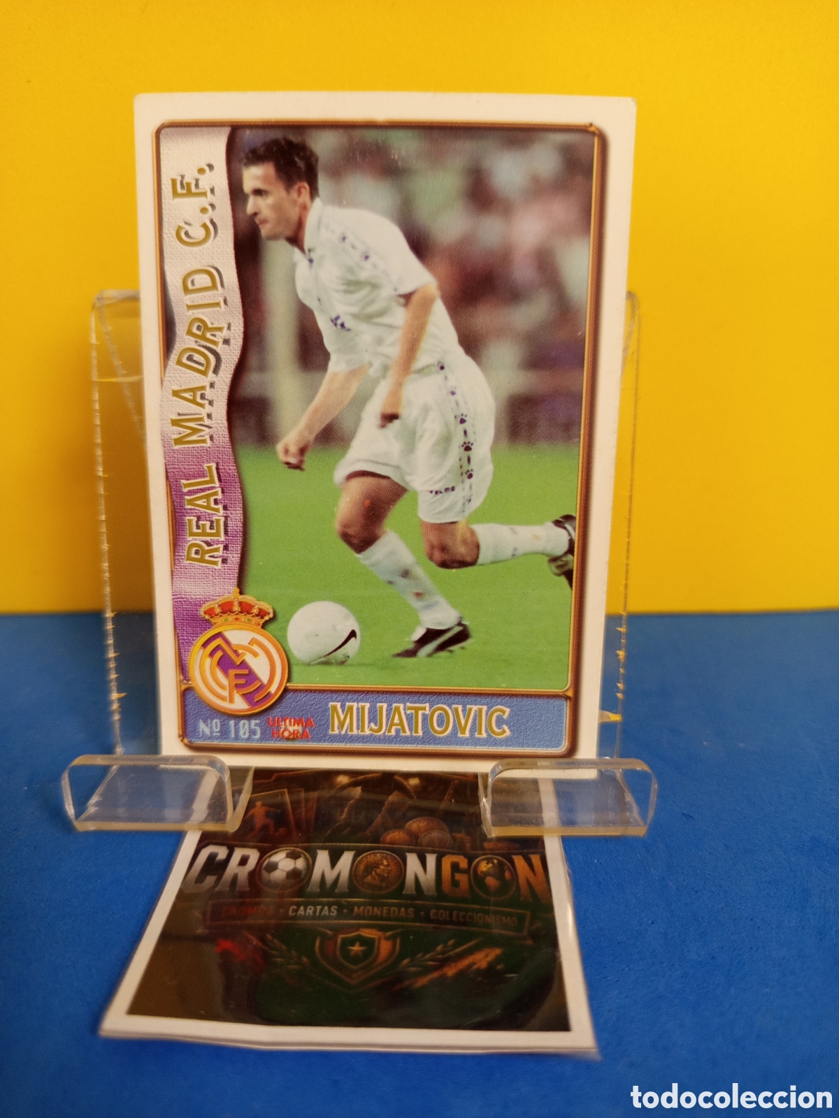 Cromos de f&uacute;tbol: ❇️ CROMO ⚽ CARD 105 MIJATOVIC UH REAL MADRID FICHAS DE LA LIGA 96 97 1996 1997 MUNDICROMO SPORT ❇️