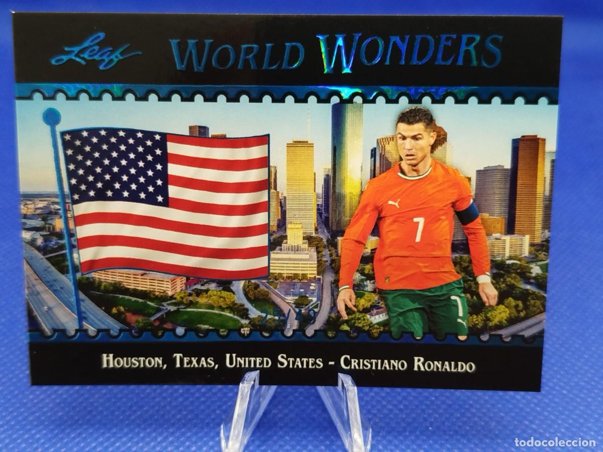 Cromos de f&uacute;tbol: /49 BLUE #2 CRISTIANO RONALDO PORTUGAL 2026 LEAF WORLD WONDERS SOCCER SET &ldquo;FIFA WORLD CUP&rdquo;