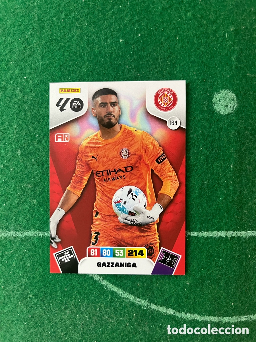 Cromos de f&uacute;tbol: 164 GAZZANIGA GIRONA ADRENALYN 2025 2026 PANINI