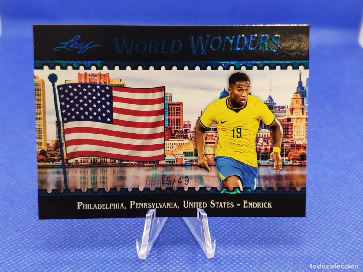 Cromos de Futebol: 49 BLUE #4 ENDRICK BRASIL 2026 LEAF WORLD WONDERS SOCCER SET &ldquo;FIFA WORLD CUP USA & MEXICO & CANADA&rdquo;