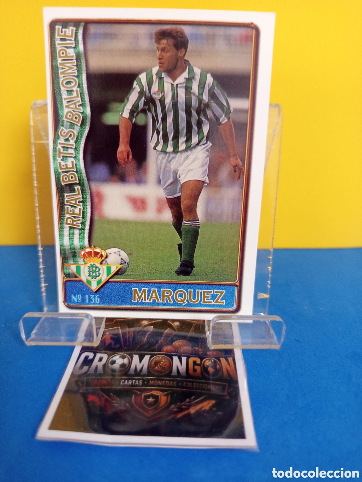 Figurine di Calcio: ❇️ CROMO ⚽ CARD 136 MARQUEZ BETIS FICHAS DE LA LIGA 96 97 1996 1997 MUNDICROMO SPORT ❇️