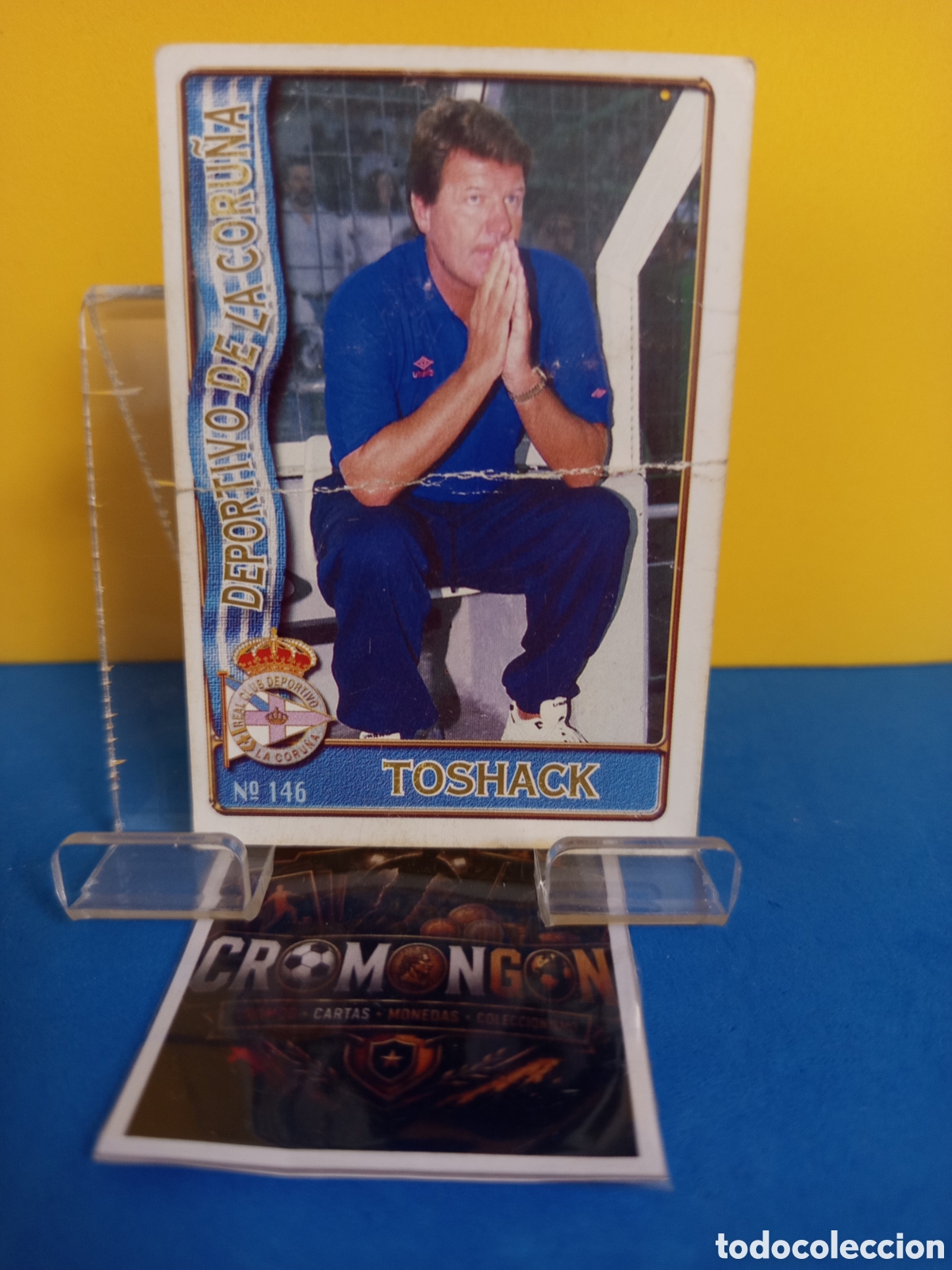 Figurine di Calcio: ❇️ CROMO ⚽ CARD 146 TOSHACK DEPORTIVO DE LA CORU&Ntilde;A FICHAS LIGA 96 97 1996 1997 MUNDICROMO SPORT ❇️