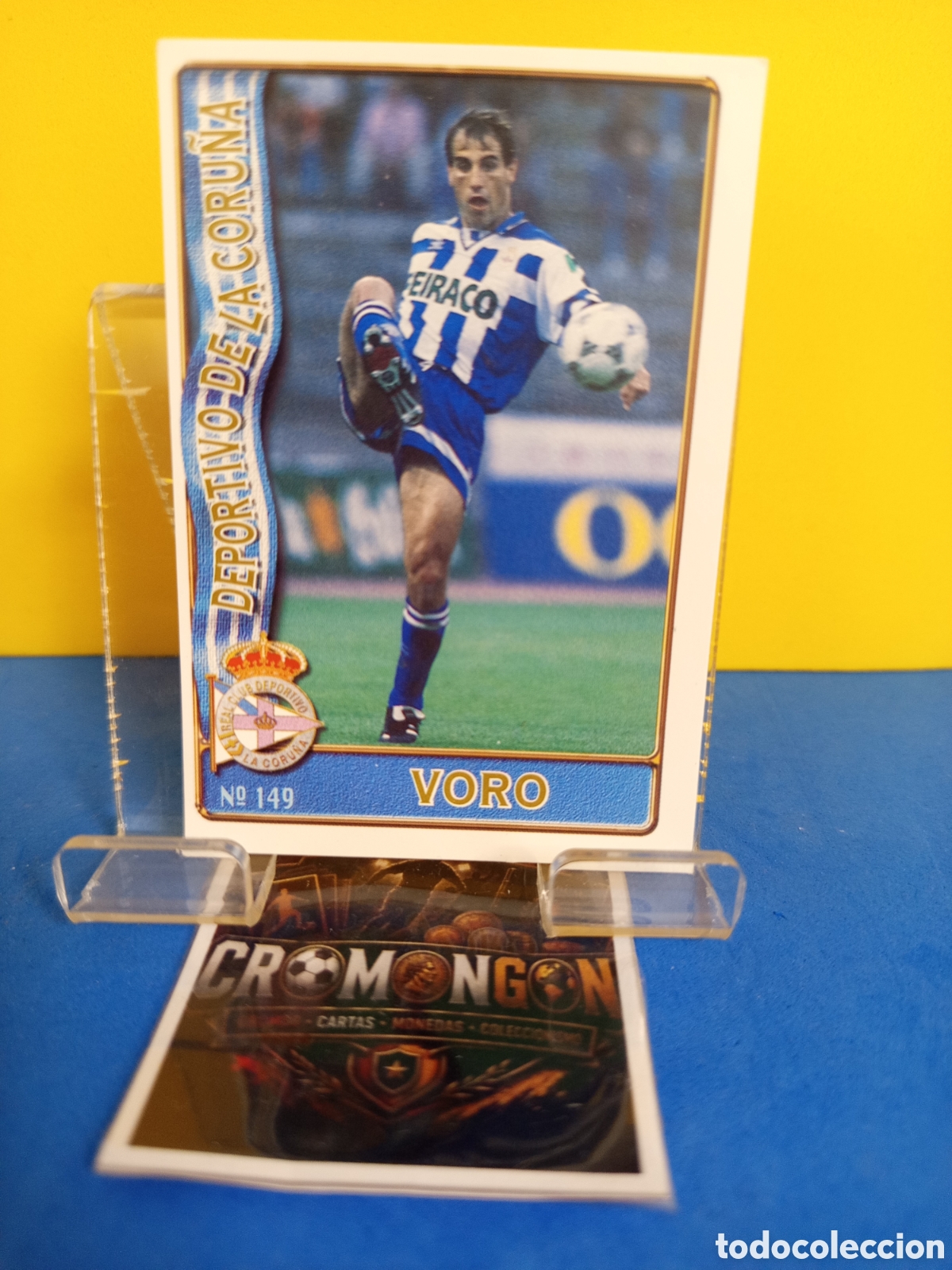 Figurine di Calcio: ❇️ CROMO ⚽ CARD 149 VORO DEPORTIVO DE LA CORU&Ntilde;A FICHAS LIGA 96 97 1996 1997 MUNDICROMO SPORT ❇️