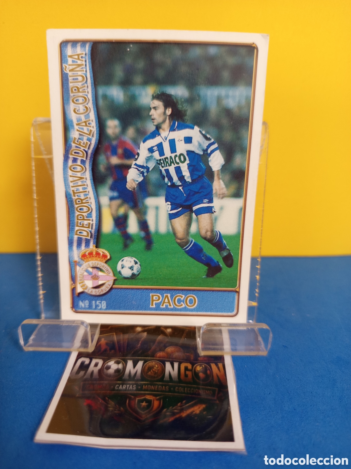 Figurine di Calcio: ❇️ CROMO ⚽ CARD 150 PACO DEPORTIVO DE LA CORU&Ntilde;A FICHAS LIGA 96 97 1996 1997 MUNDICROMO SPORT ❇️