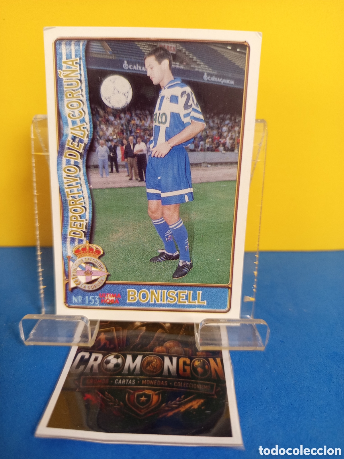 Figurine di Calcio: ❇️ CROMO ⚽ CARD 153 BONISELL DEPORTIVO DE LA CORU&Ntilde;A UH FICHAS LIGA 96 97 1996 1997 MUNDICROMO ❇️