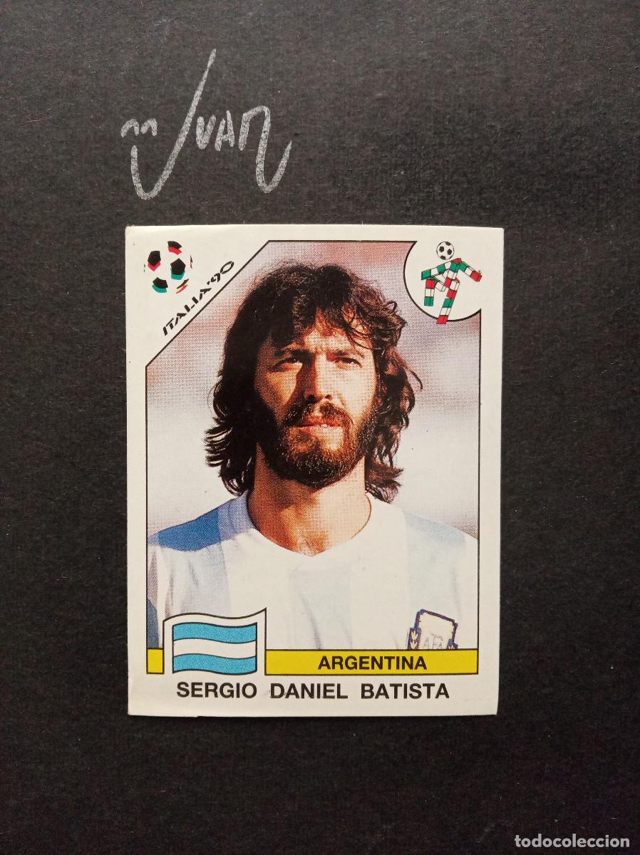 Cartes &agrave; collectionner de Football: N&ordm; 124 BATISTA ARGENTINA RIVER PLATE⚽ PANINI &reg; FIFA WORLD CUP 1990 MUNDIAL ITALIA 90 SIN PEGAR NUNCA