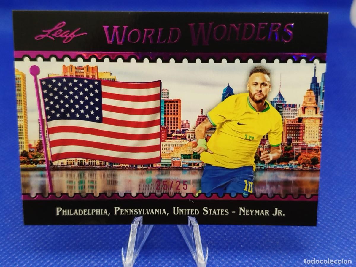 Cromos de f&uacute;tbol: /25 PINK #9 NEYMAR JR BRASIL 2026 LEAF WORLD WONDERS SOCCER SET &ldquo;FIFA WORLD CUP&rdquo;