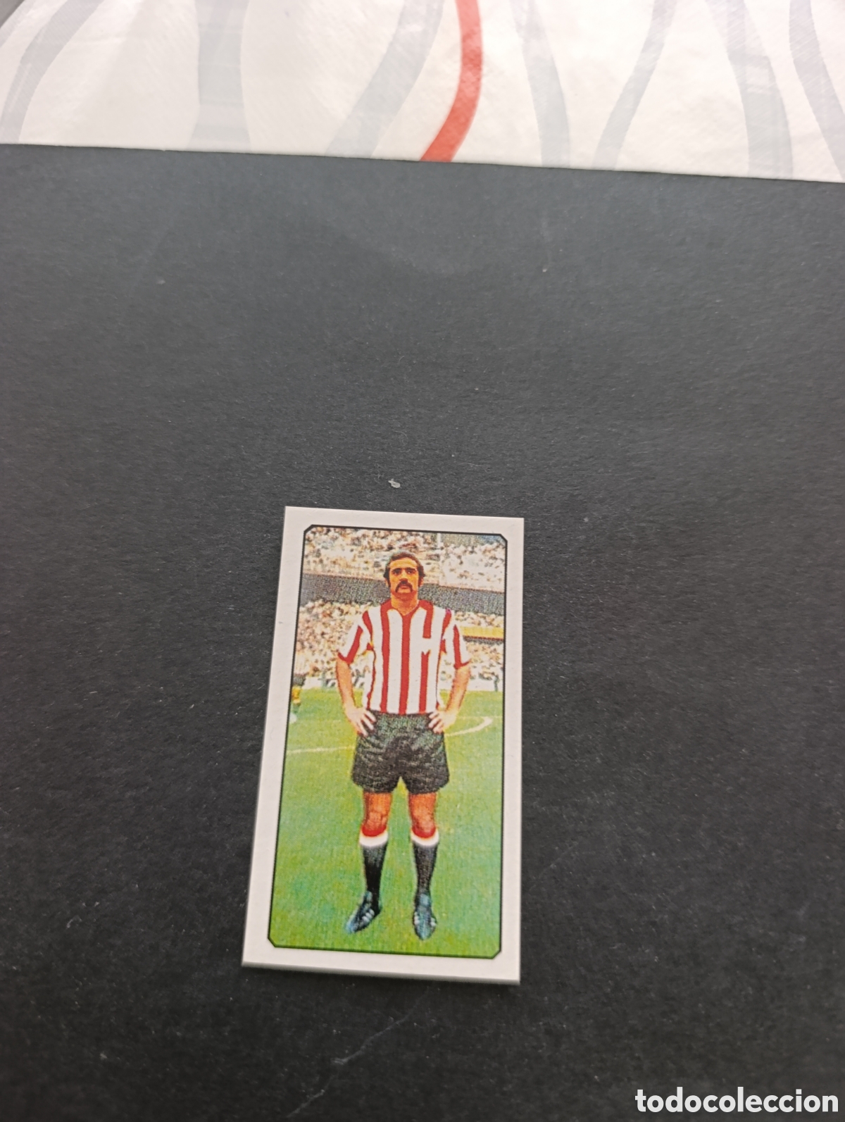 Cromos de f&uacute;tbol: Cromo Vidal Athletic Bilbao Liga Este 77 78, ampliaci&oacute;n de la colecci&oacute;n.