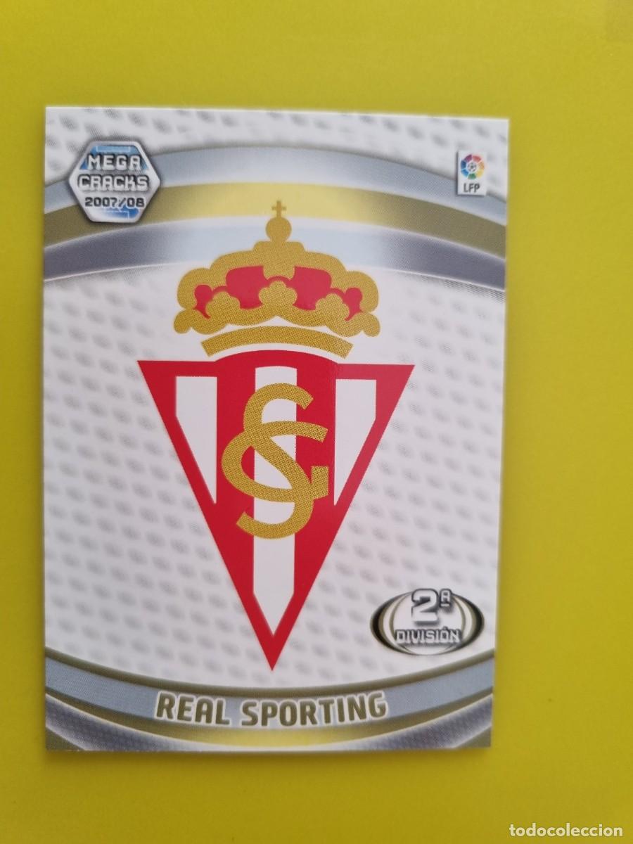 Cromos de f&uacute;tbol: CROMO FUTBOL MEGACRACKS ESCUDO 427 REAL SPORTING 07 08 2007 2008 AR1026