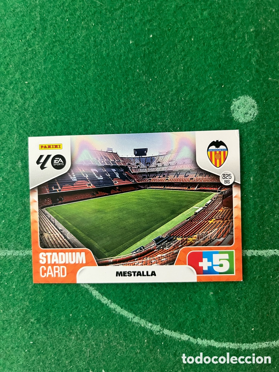 Cromos de f&uacute;tbol: 325 BIS VALENCIA ADRENALYN 2025 2026 PANINI ESTADIO