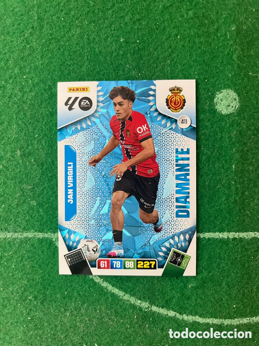 Fu&szlig;ball-Sticker: 411 JAN VIRGILI MALLORCA ADRENALYN 2025 2026 PANINI DIAMANTE