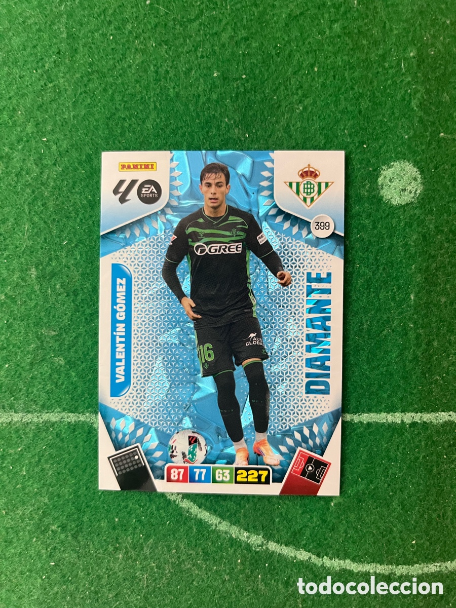 Fu&szlig;ball-Sticker: 399 VALENT&Iacute;N G&Oacute;MEZ REAL BETIS ADRENALYN 2025 2026 PANINI DIAMANTE