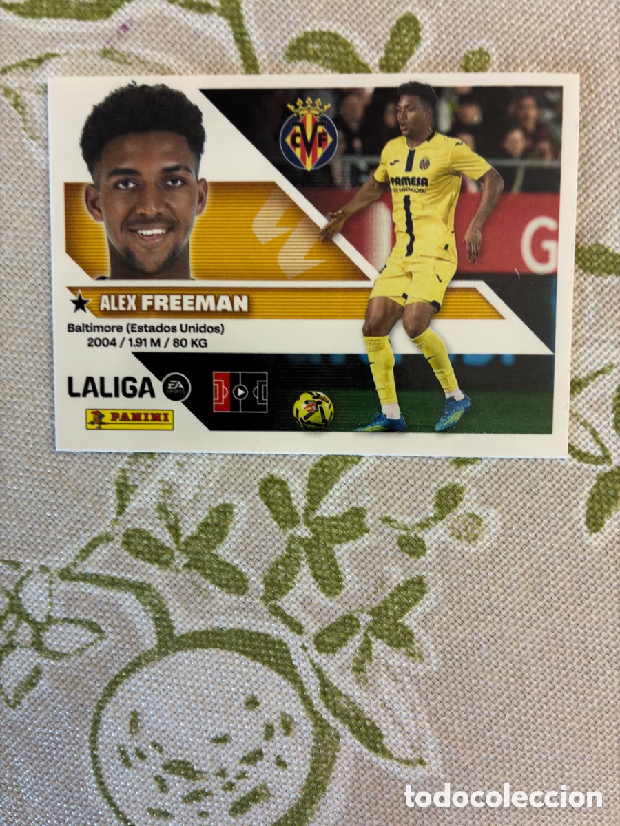 Cromos de f&uacute;tbol: Cromo N&ordm; 7B Alex Freeman (Edici&oacute;n BIS / Colocaci&oacute;n) - Villarreal CF - Liga Este 26-27 - Impecable
