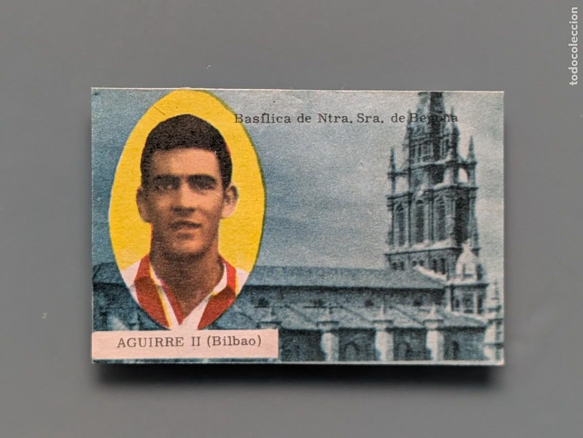 Cromos de f&uacute;tbol: MUY RARO CROMO RARE CARD AGUIRRE II ATHLETIC CLUB FUTBOL 1963 1964 63/64 FHER DISGRA BILBAO VIZCAYA