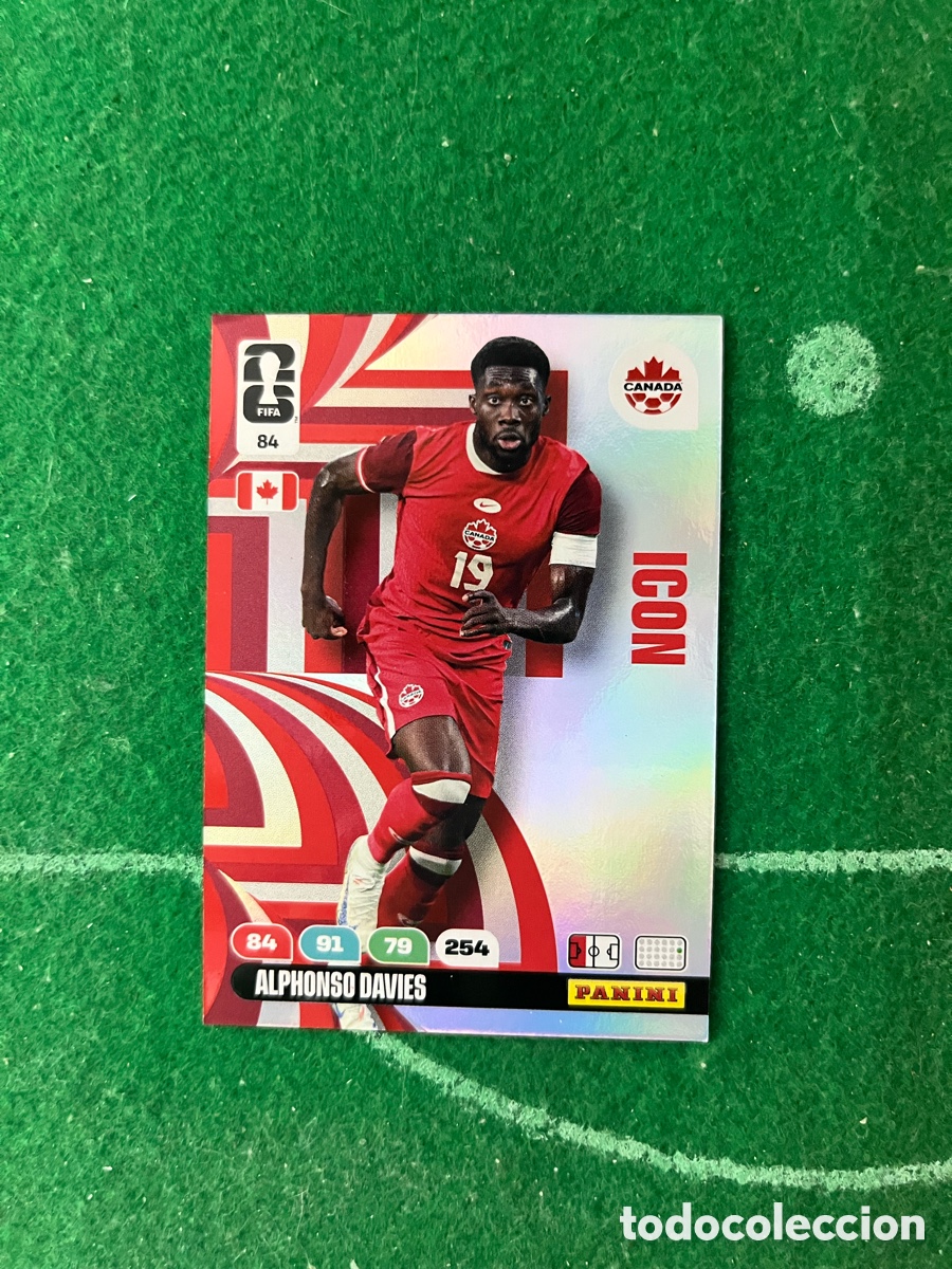 Cromos de f&uacute;tbol: 84 ALPHONSO DAVIS CANAD&Aacute; ADRENALYN MUNDIAL 2026 PANINI ICON