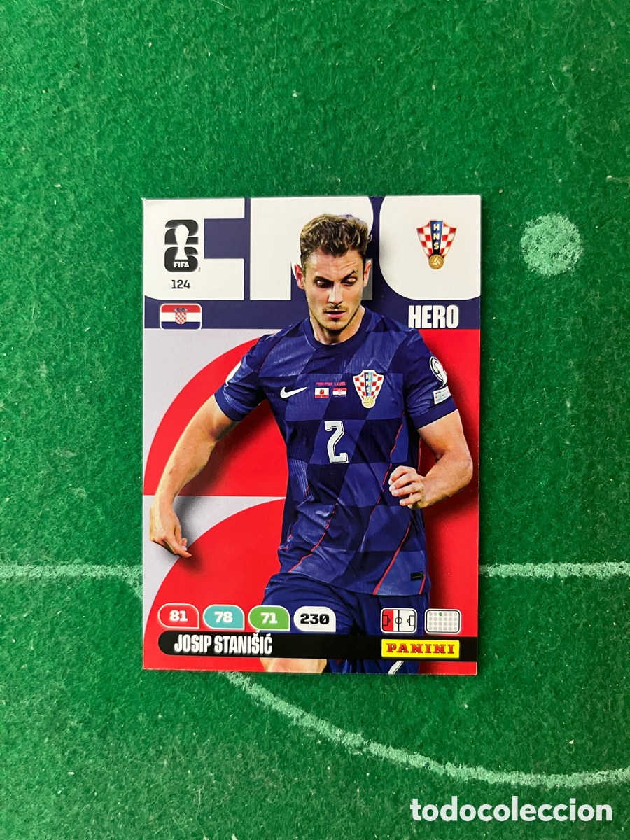 Cromos de f&uacute;tbol: 124 JOSIP STANISIC CROACIA ADRENALYN MUNDIAL 2026 PANINI