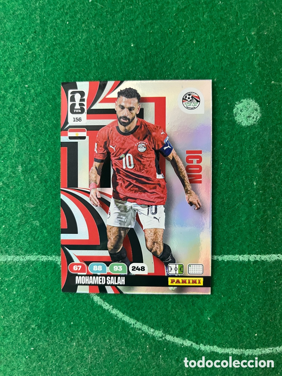 Cromos de f&uacute;tbol: 156 MOHAMED SALAH EGIPTO ADRENALYN MUNDIAL 2026 PANINI ICON