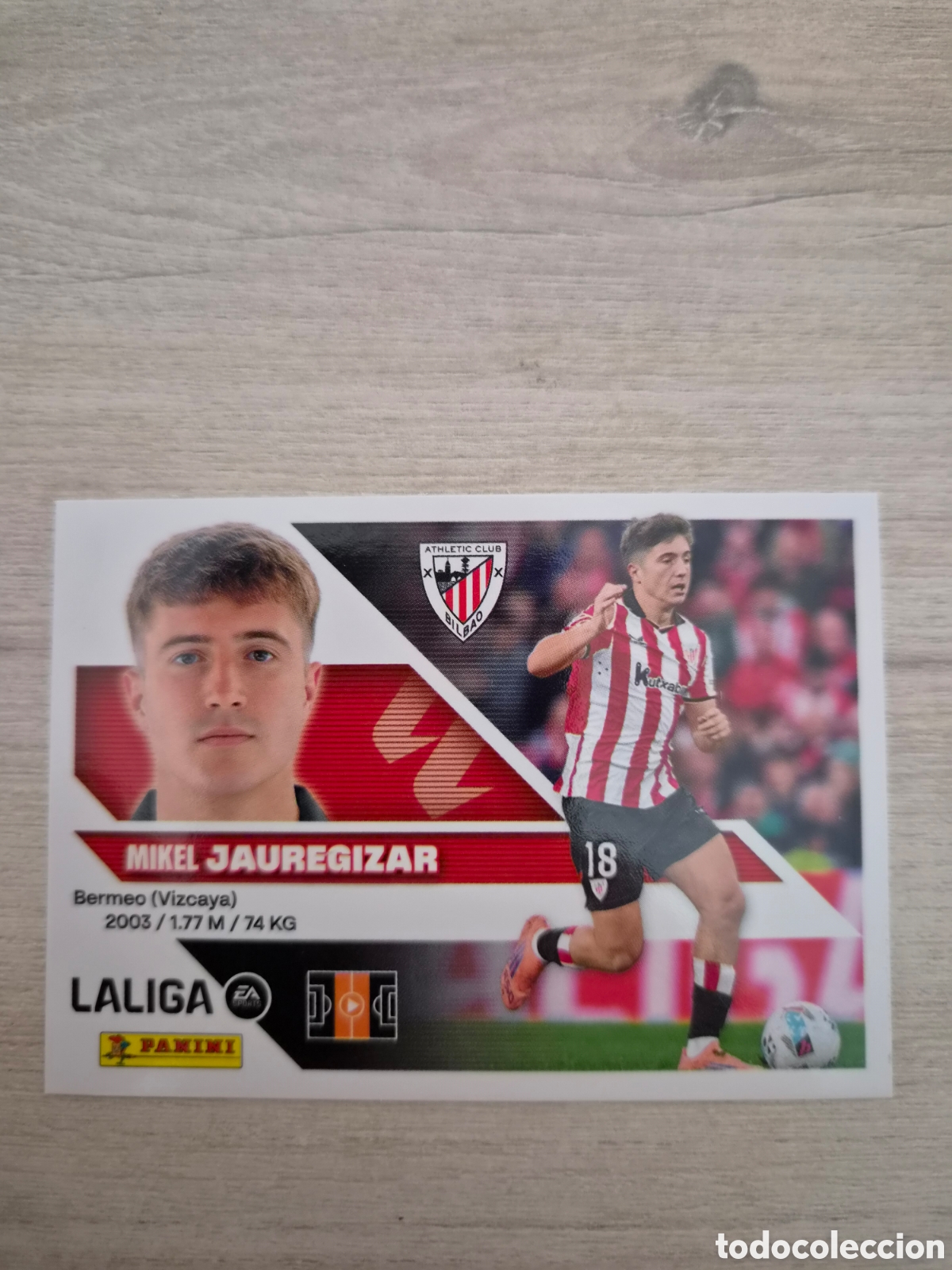 Cromos de f&uacute;tbol: N&deg;10 Athletic de Bilbao Jauregizar Liga Este 26/27