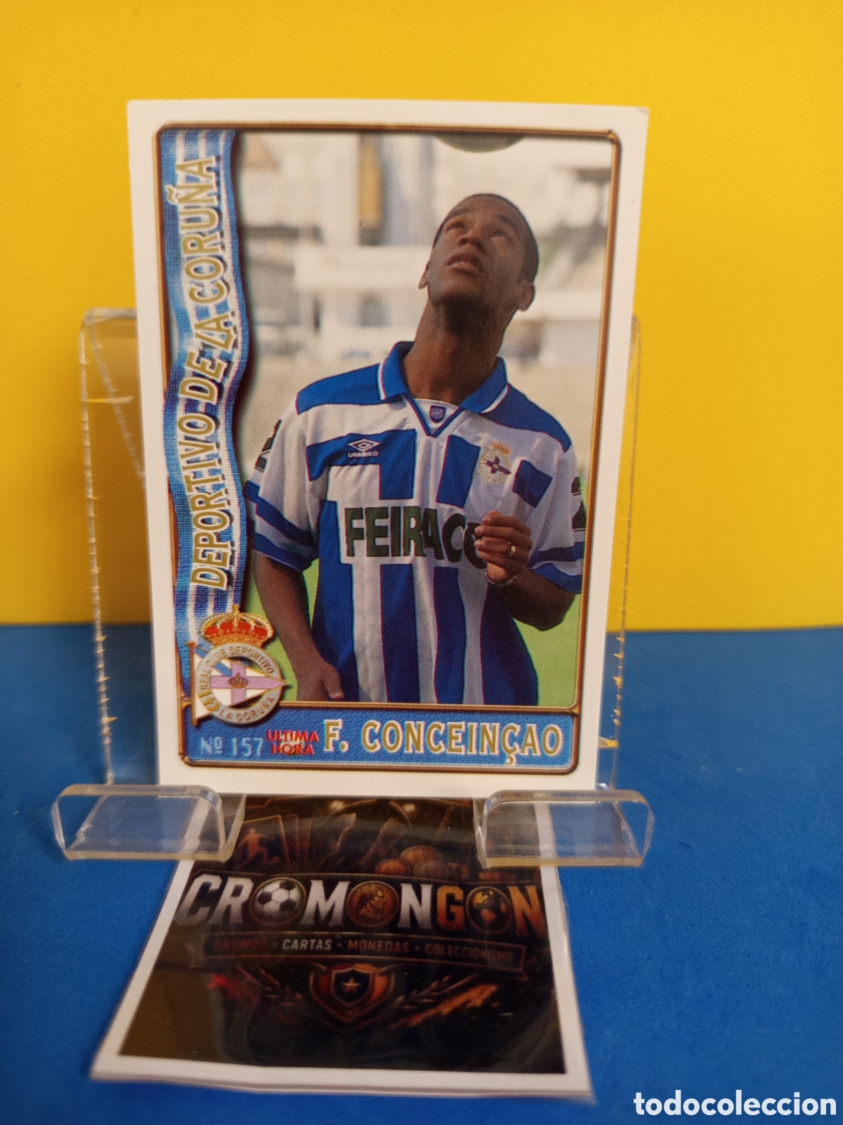 Figurine di Calcio: ❇️ CROMO ⚽ CARD 157 CONCEICAO DEPORTIVO DE LA CORU&Ntilde;A UH FICHAS LIGA 96 97 1996 1997 MUNDICROMO ❇️