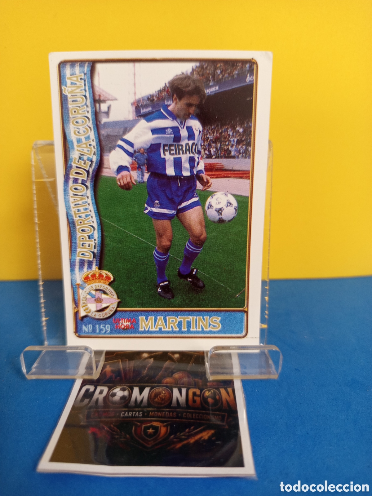 Figurine di Calcio: ❇️ CROMO ⚽ CARD 159 MARTINS DEPORTIVO DE LA CORU&Ntilde;A UH FICHAS LIGA 96 97 1996 1997 MUNDICROMO ❇️
