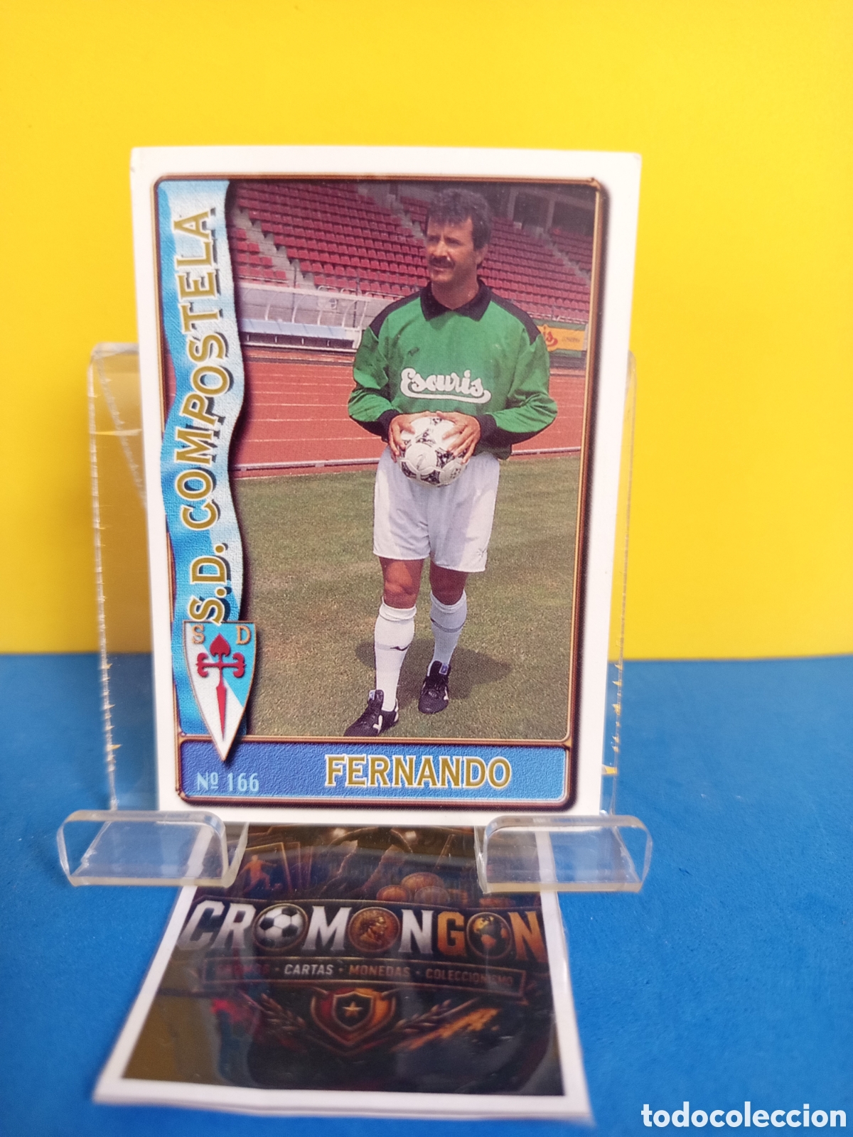 Figurine di Calcio: ❇️ CROMO ⚽ CARD 166 FERNANDO COMPOSTELA FICHAS DE LA LIGA 96 97 1996 1997 MUNDICROMO SPORT ❇️