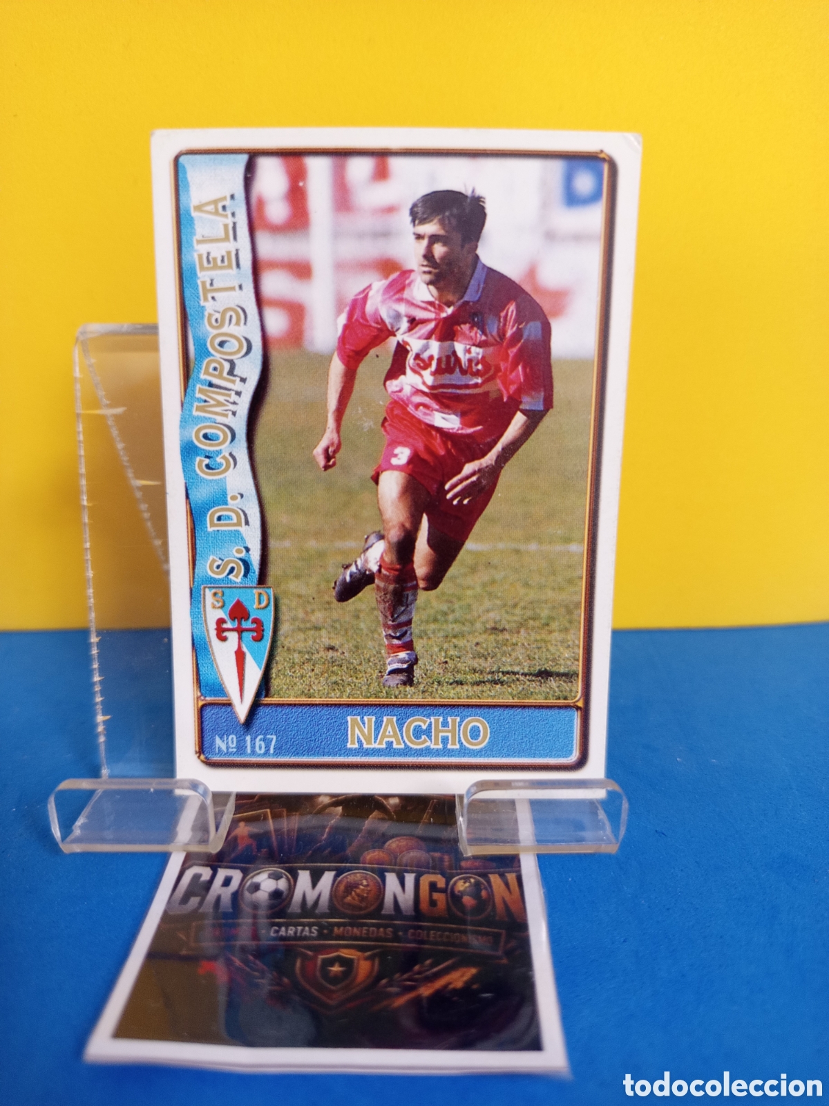 Figurine di Calcio: ❇️ CROMO ⚽ CARD 167 NACHO COMPOSTELA FICHAS DE LA LIGA 96 97 1996 1997 MUNDICROMO SPORT ❇️