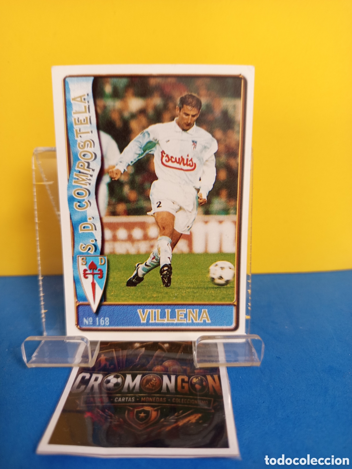 Figurine di Calcio: ❇️ CROMO ⚽ CARD 168 VILLENA COMPOSTELA FICHAS DE LA LIGA 96 97 1996 1997 MUNDICROMO SPORT ❇️