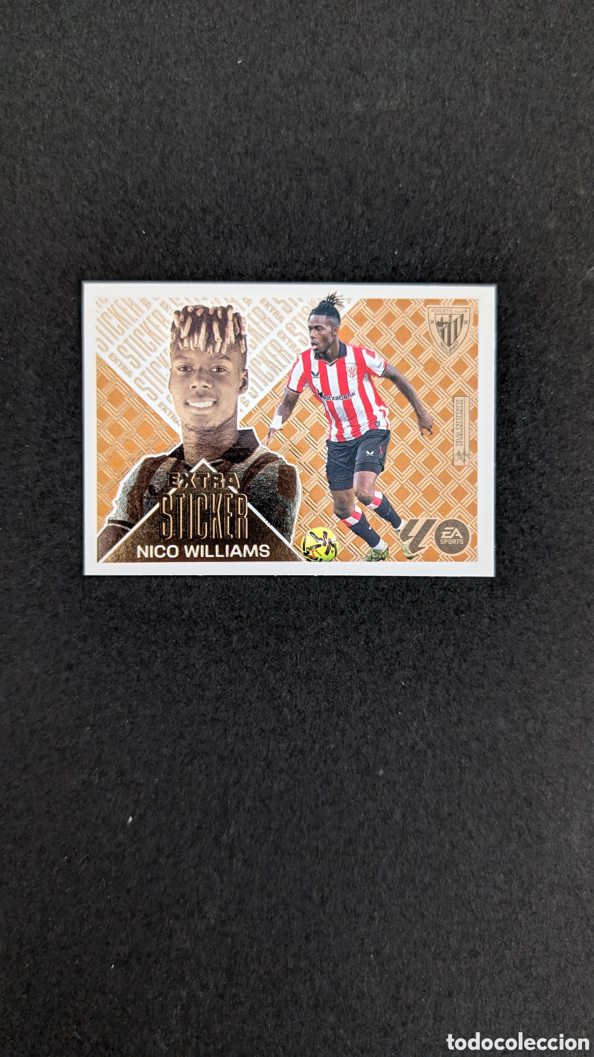 Football Stickers: NICO WILLIAMS BILBAO EXTRA STICKER BRONCE BRONZE LIGA ESTE 2026/27 26 27 NUNCA PEGADO