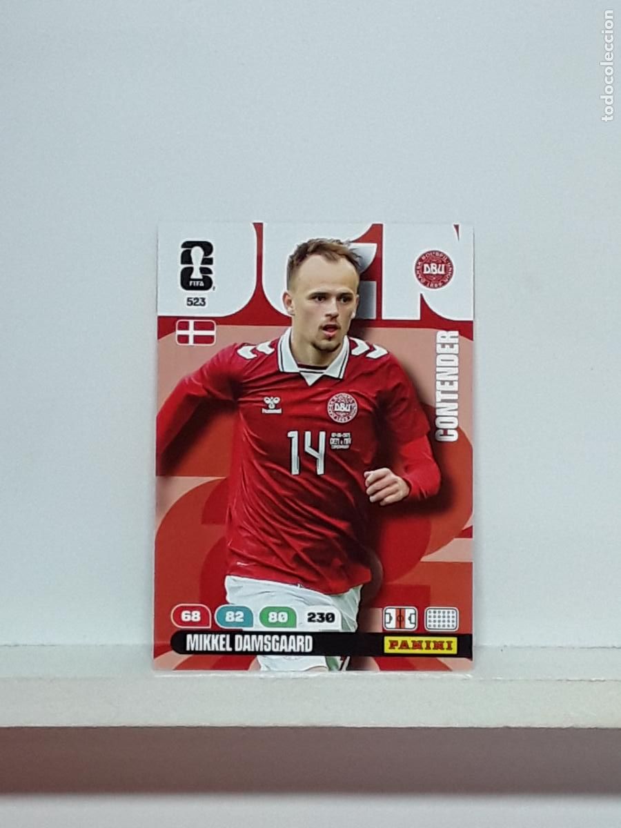 Cartes &agrave; collectionner de Football: ADRENALYN MUNDIAL 2026 WORLD CUP 26 ALBUM PANINI N 523 DINAMARCA MIKKEL DAMSGAARD