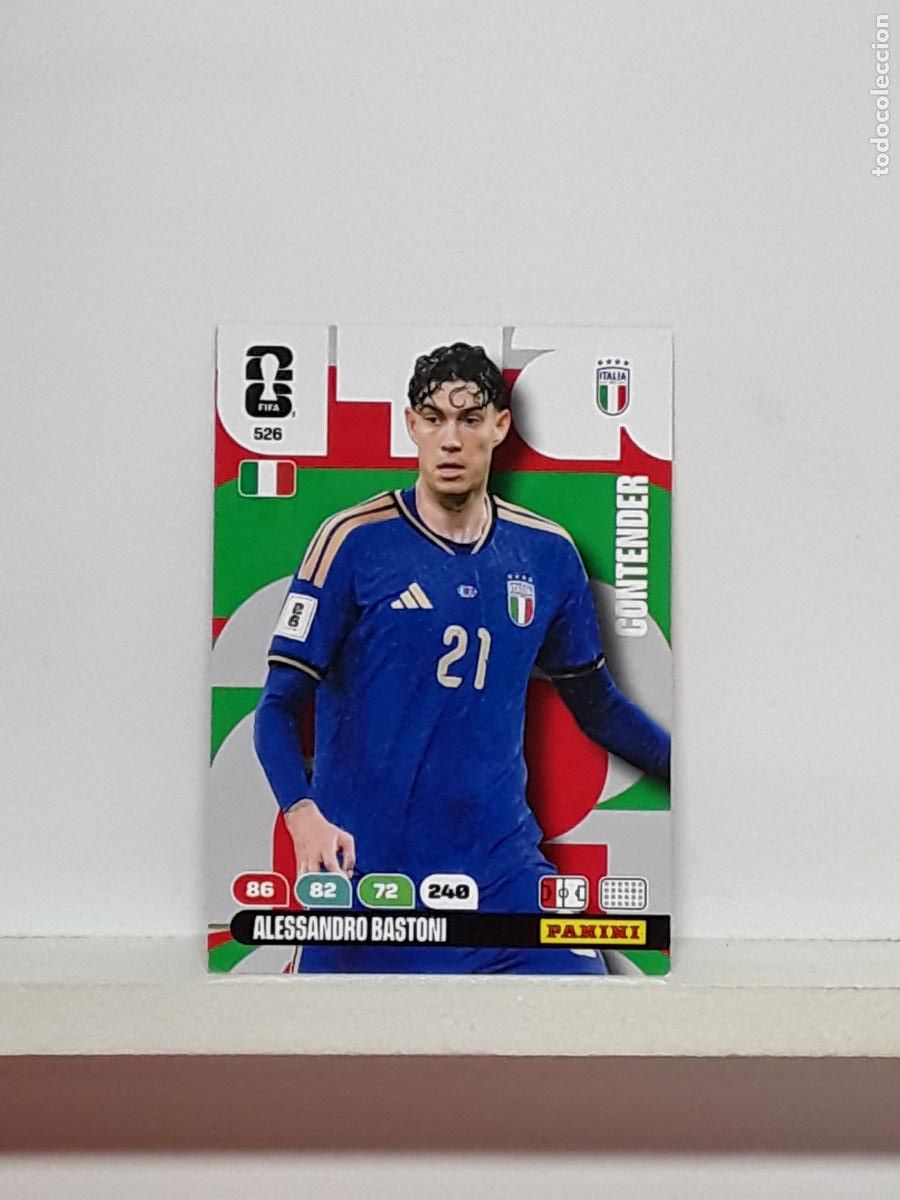 Figurine di Calcio: ADRENALYN MUNDIAL 2026 WORLD CUP 26 ALBUM PANINI N 526 ITALIA ITALY ALESSANDRO BASTONI