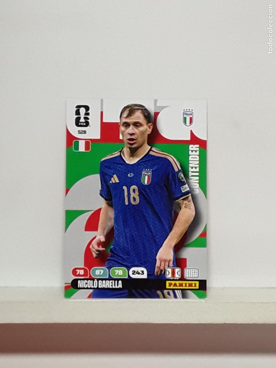 Figurine di Calcio: ADRENALYN MUNDIAL 2026 WORLD CUP 26 ALBUM PANINI N 528 ITALIA ITALY NICOLO BARELLA