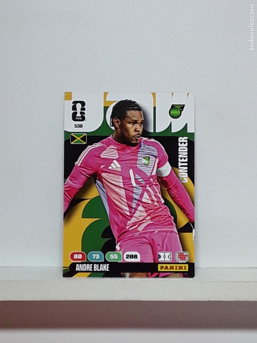 Cartes &agrave; collectionner de Football: ADRENALYN MUNDIAL 2026 WORLD CUP 26 ALBUM PANINI N 530 JAMAICA ANDRE BLAKE